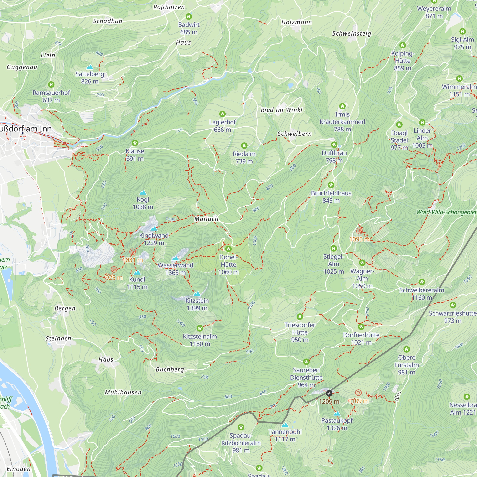 Bleier-Hütte map