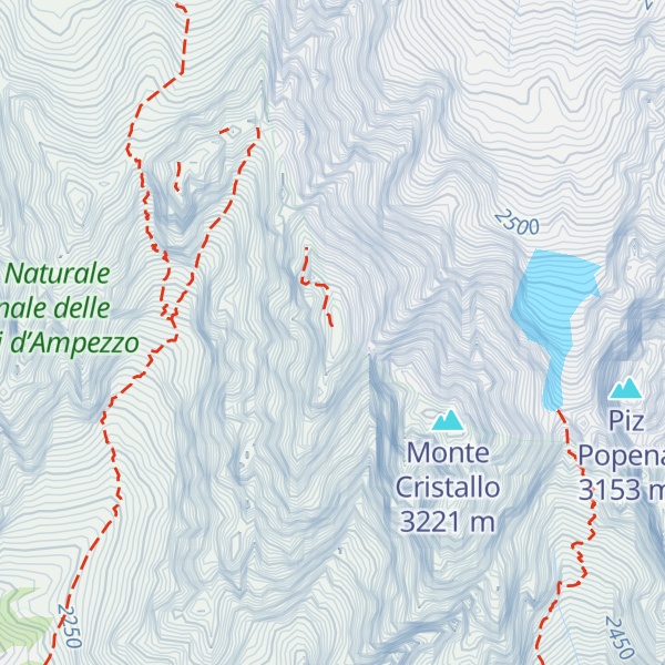 Map of Cristallo di Mezzo
