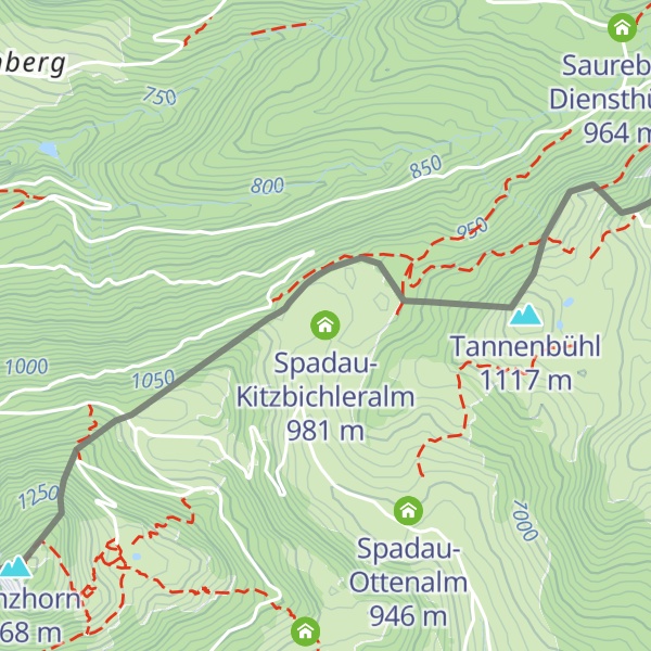Map of Spadau-Kitzbichleralm