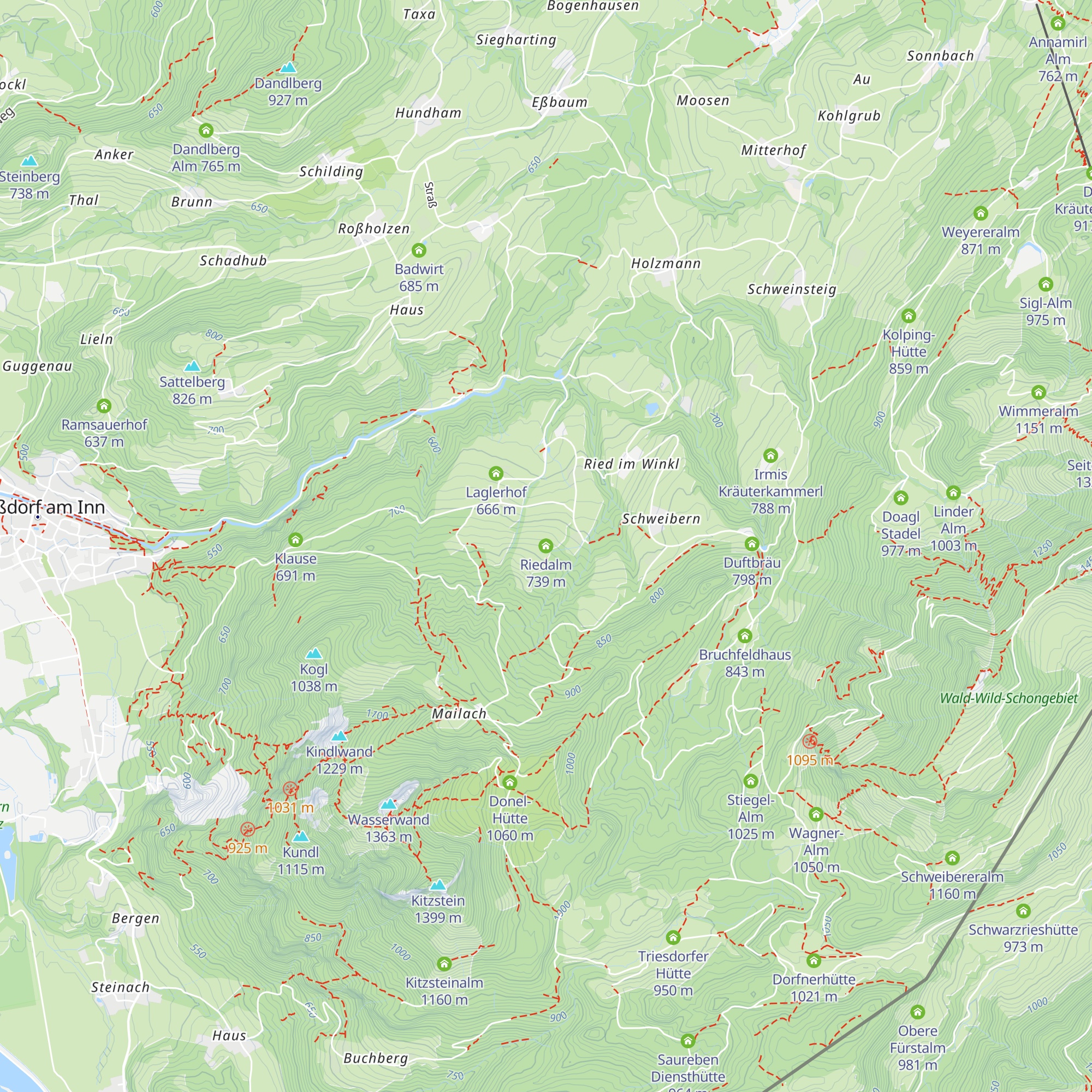 Riedalm map