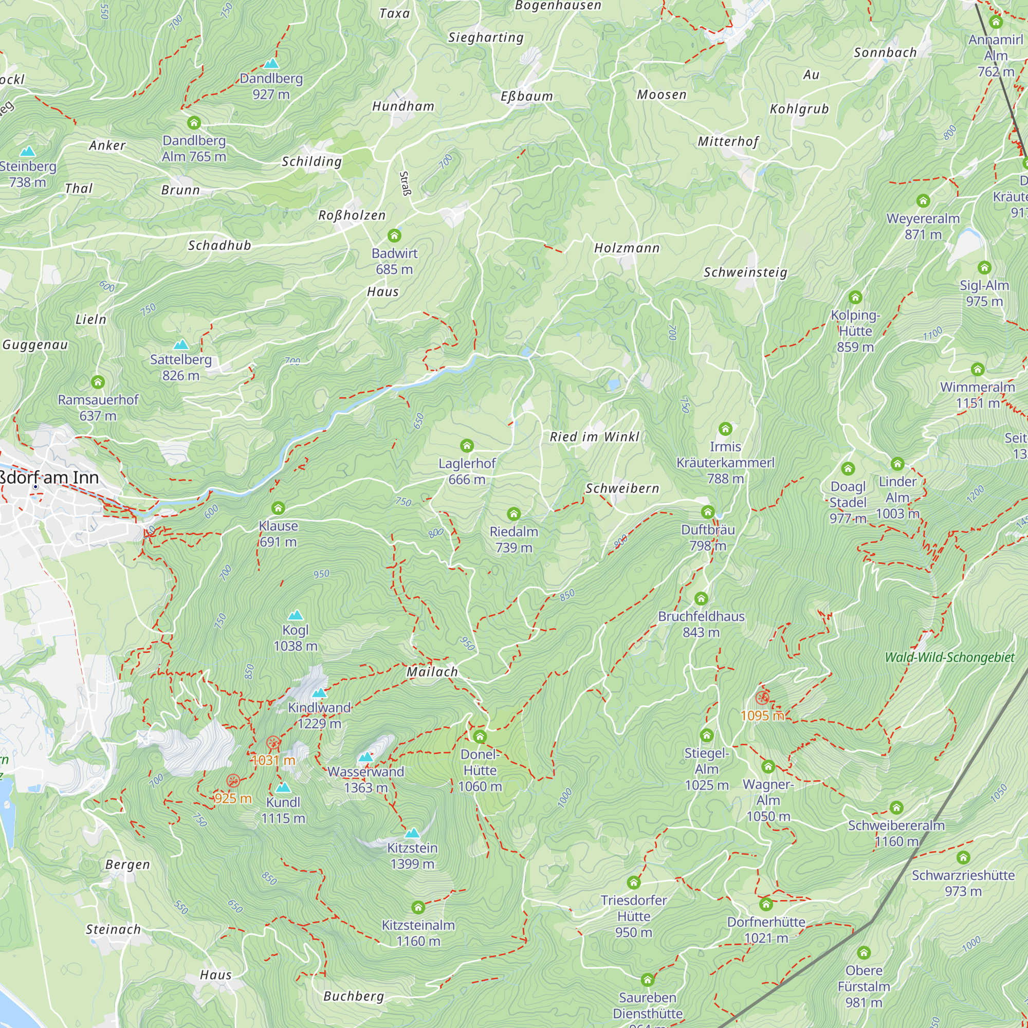 Riedalm map