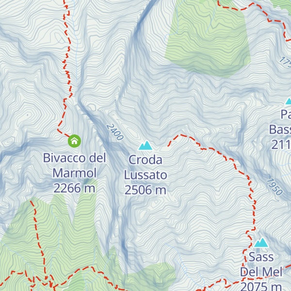 Map of Croda Lussato