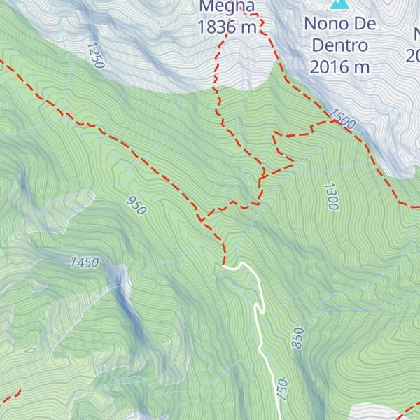 Map of Casera Costa dei Nass