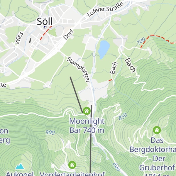 Map of Après Ski & Restaurant Hexenalm