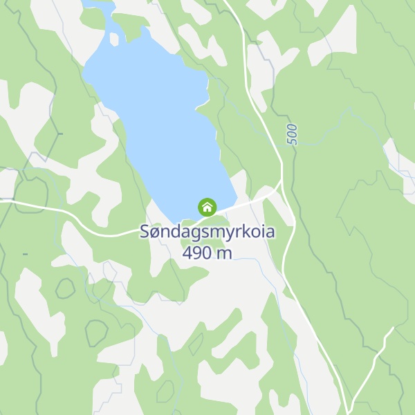 Map of Søndagsmyrkoia