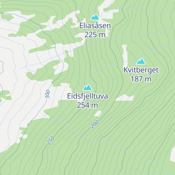 Map of Eidsfjelltuva