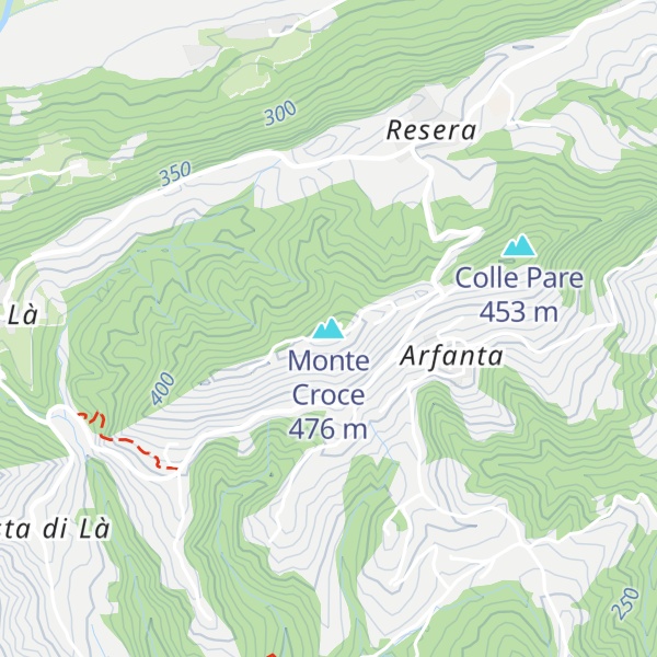 Map of Monte Croce