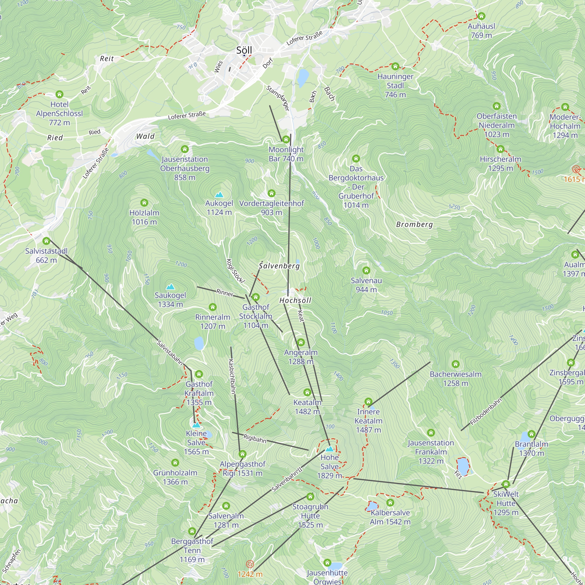 Alpengasthof Hochsöll map