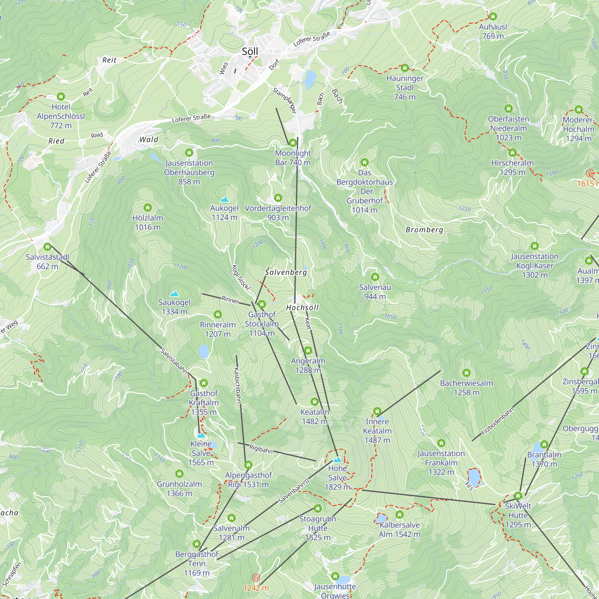 Alpengasthof Hochsöll map