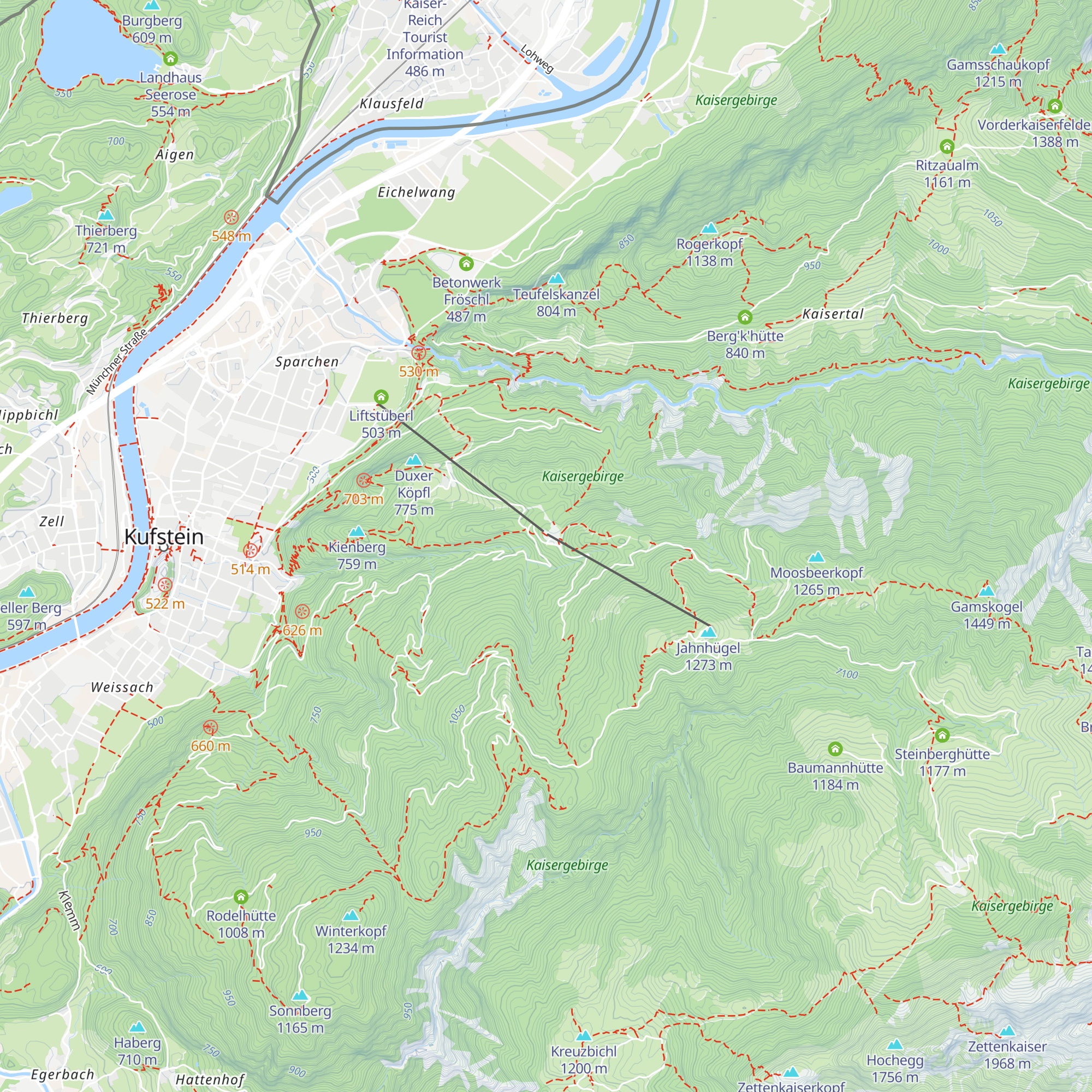 Jaga Alm map