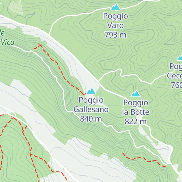 Map of Poggio Gallesano