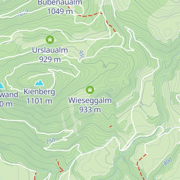 Map of Wieseggalm