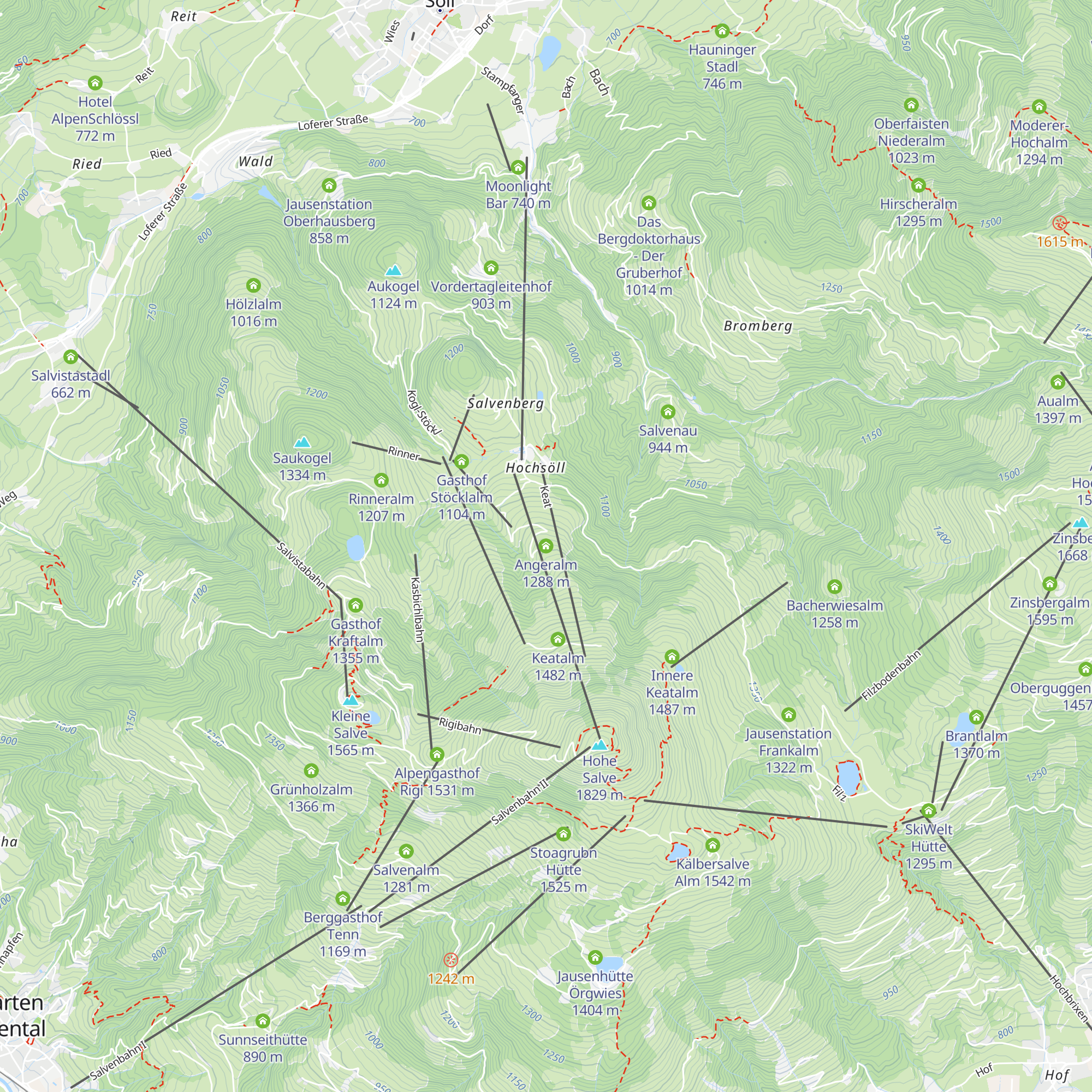Angeralm map