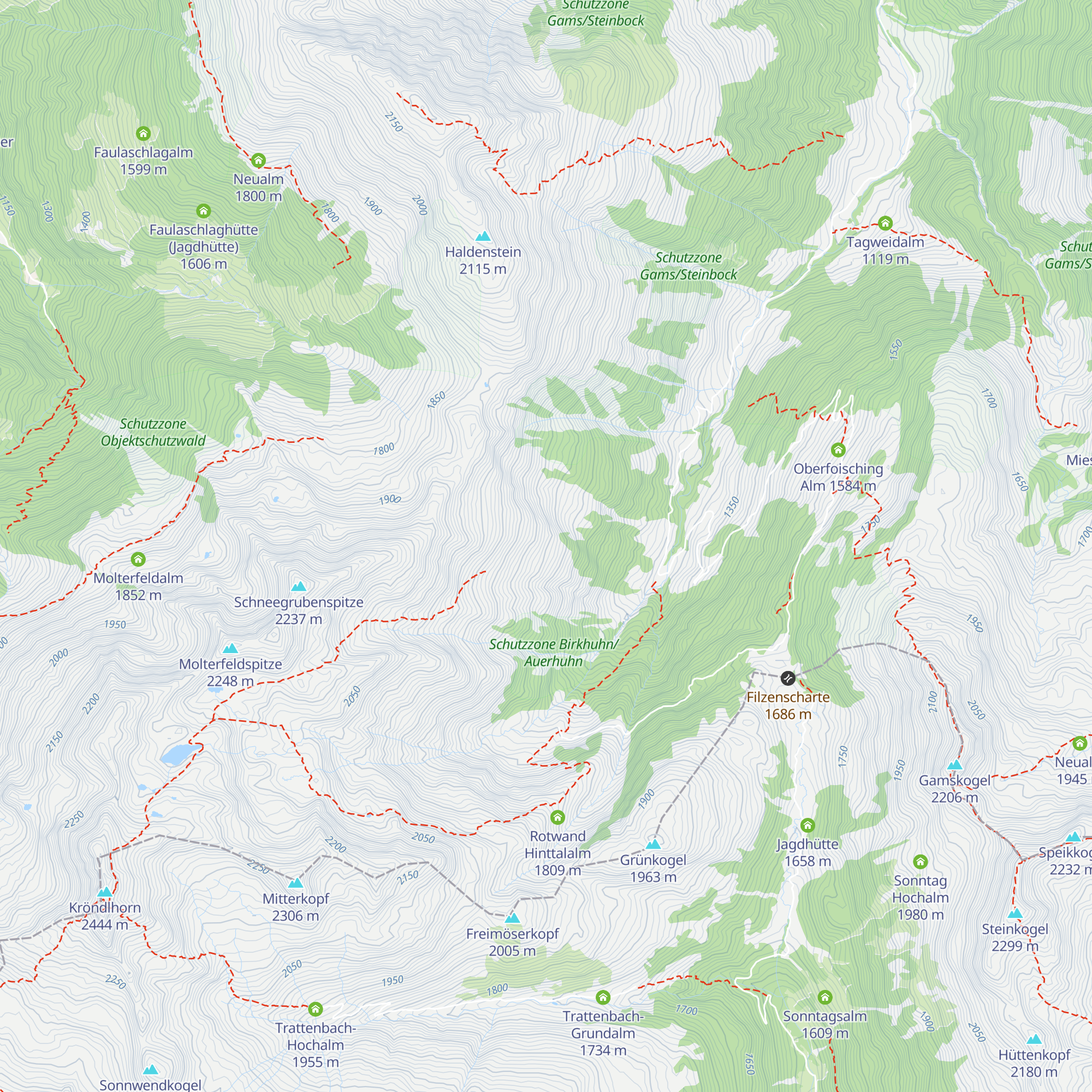 Oberkaralm map