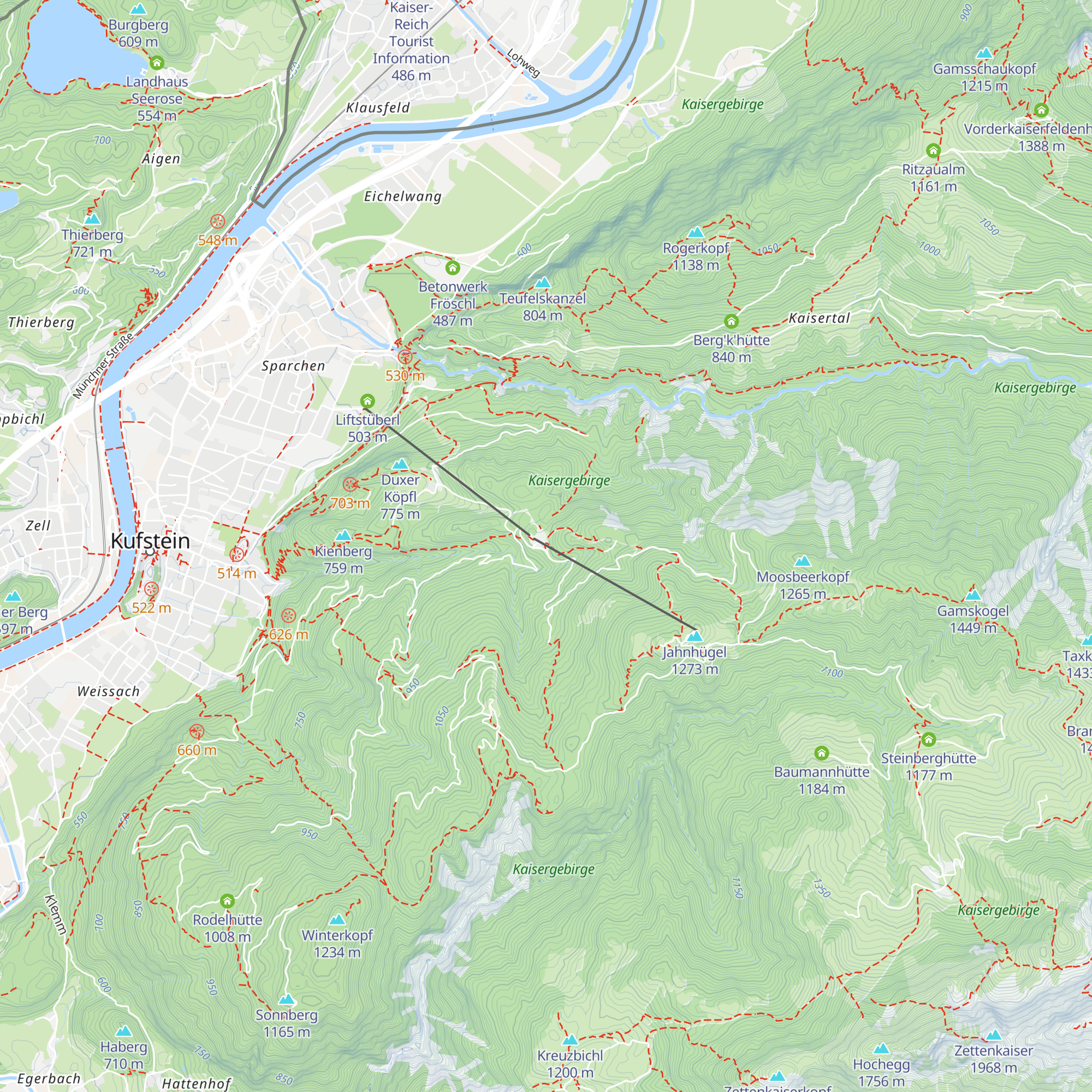 Duxer Alm map