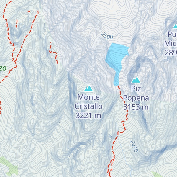 Map of Monte Cristallo