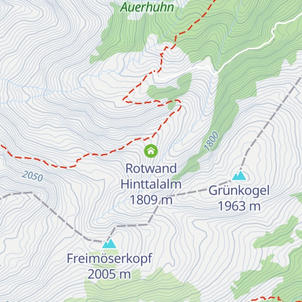 Map of Rotwand Hinttalalm