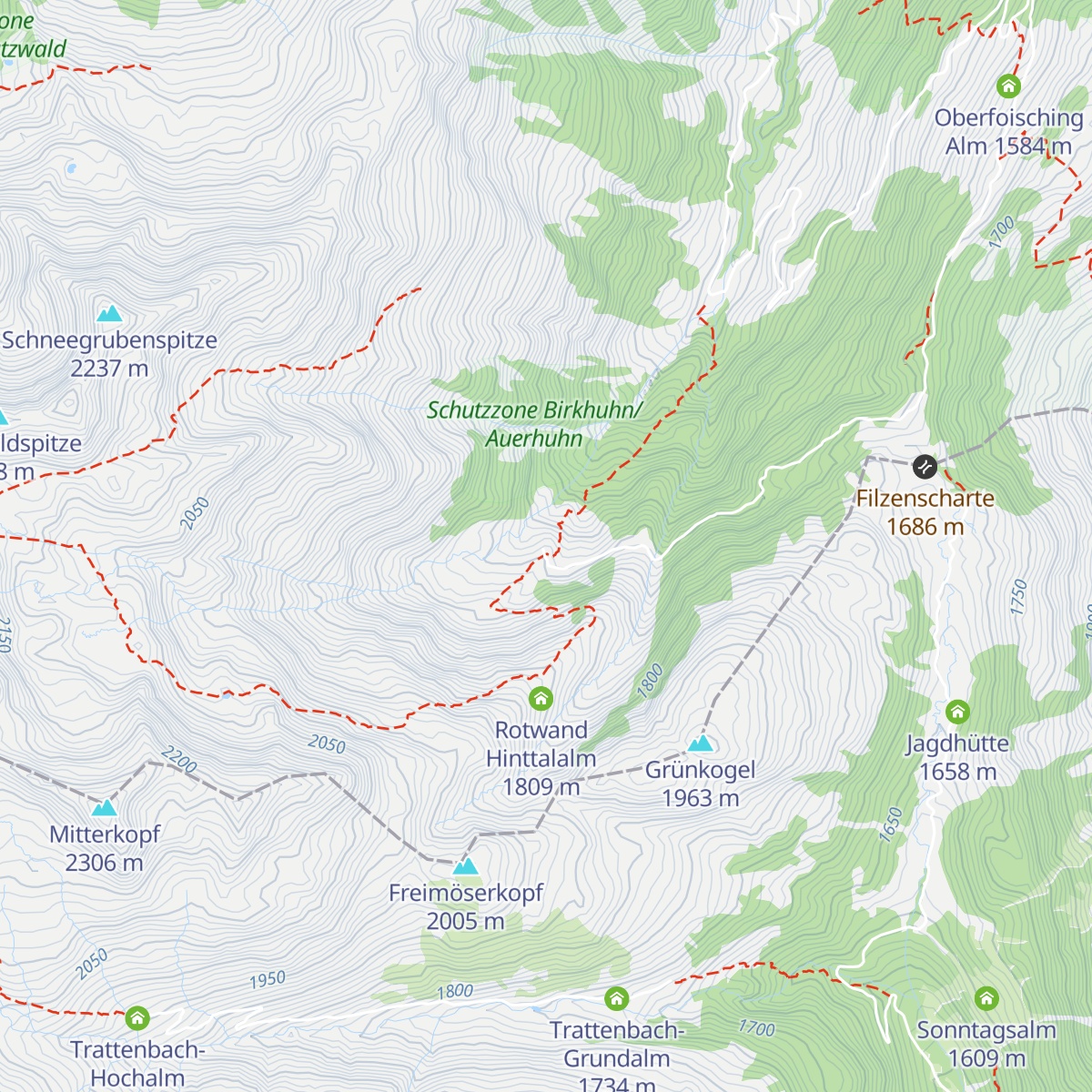 Rotwand-Alm map