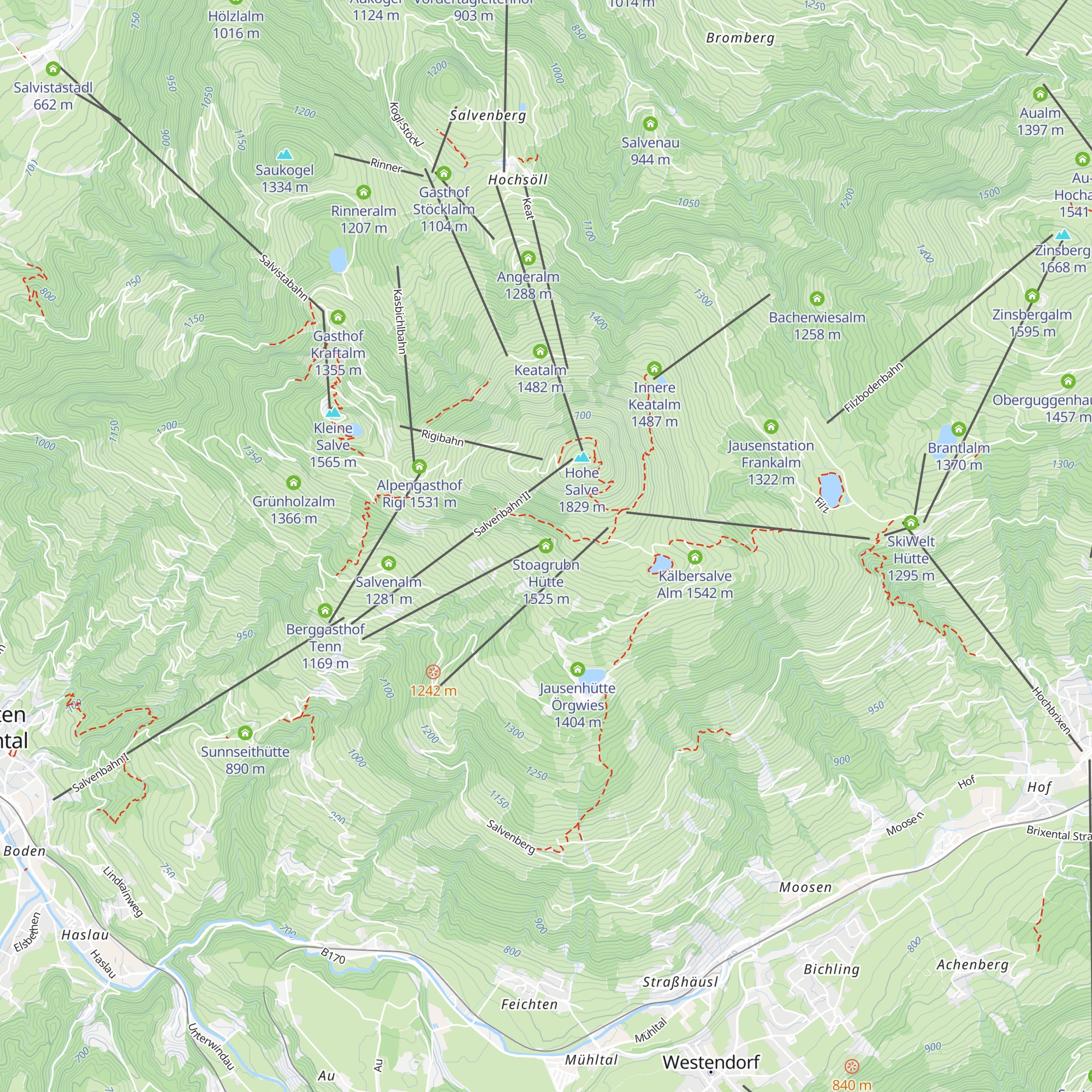 Stoagrubn Hütte map