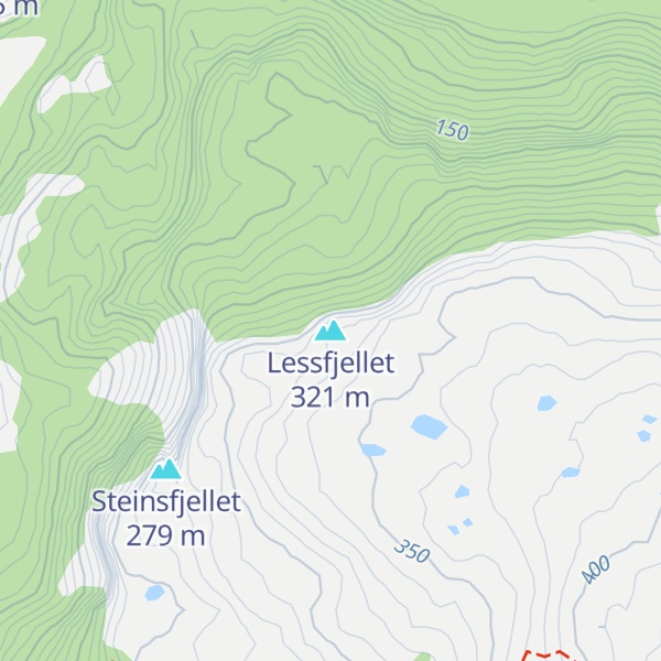 Map of Lessfjellet