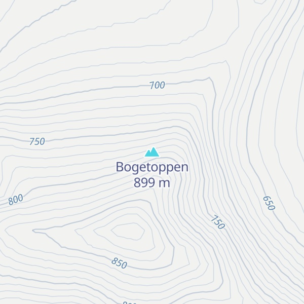 Map of Bogetoppen