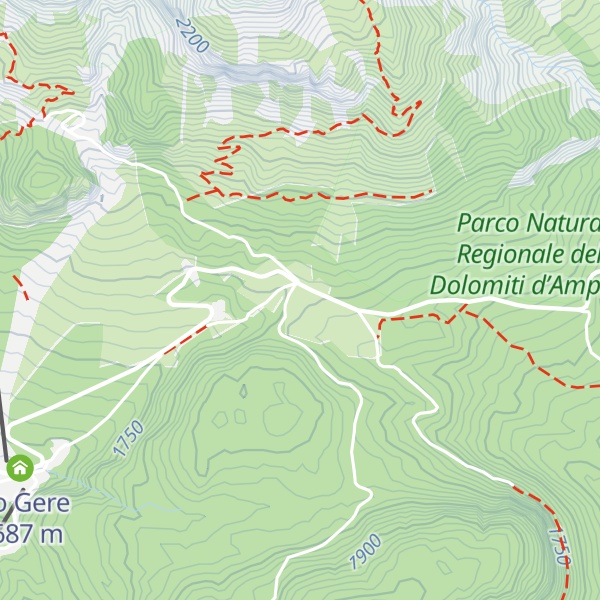 Map of B&B HOTEL Passo Tre Croci Cortina
