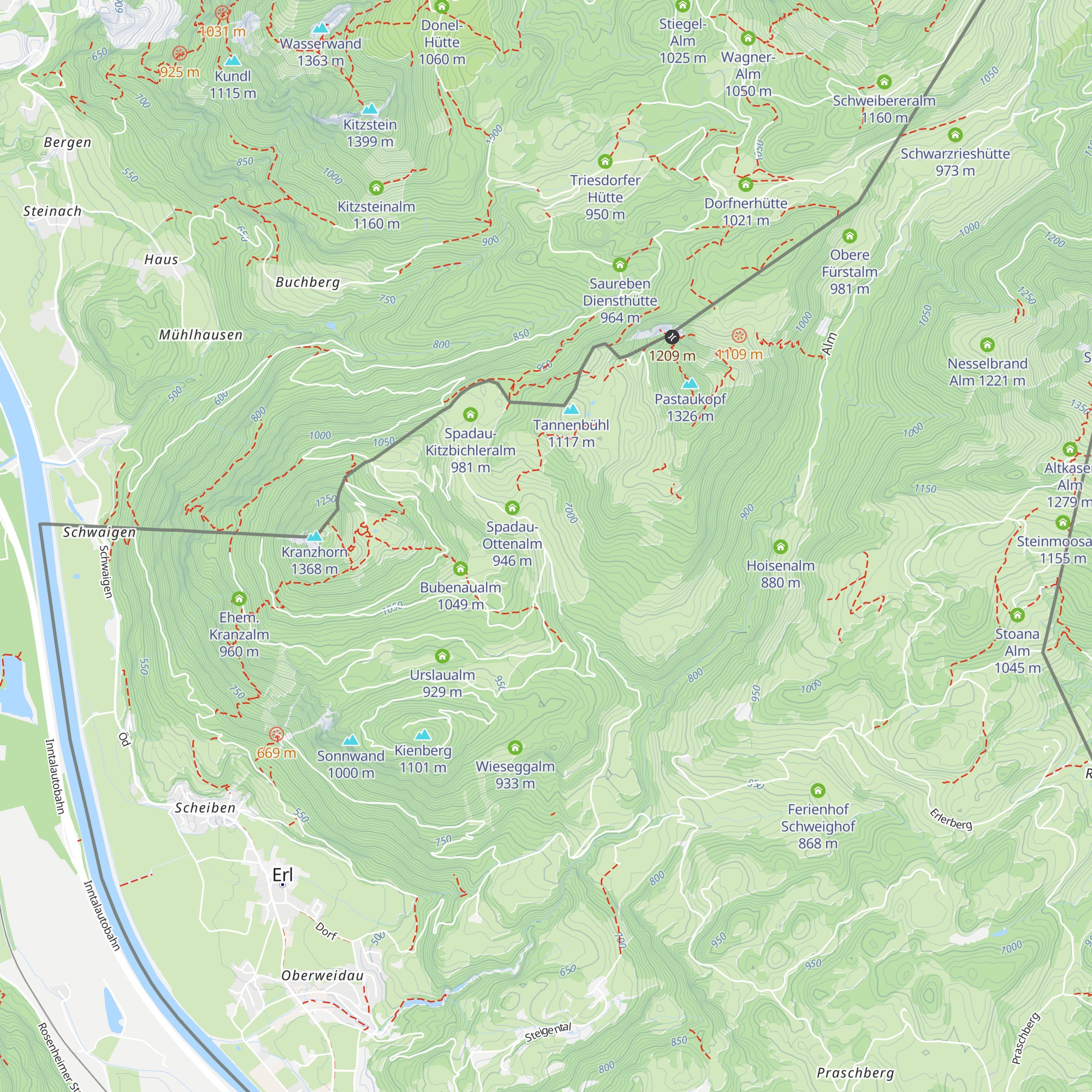 Hintermoar-Alm map