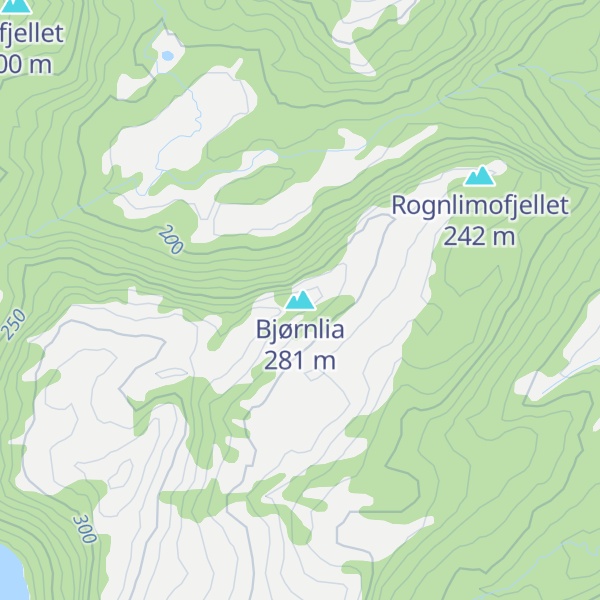 Map of Bjørnlia