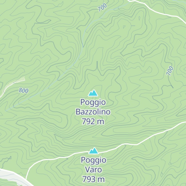 Map of Poggio Bazzolino