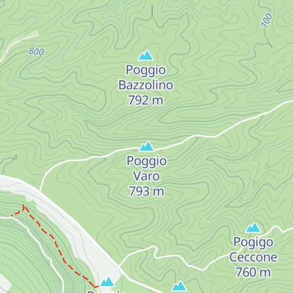 Map of Poggio Varo