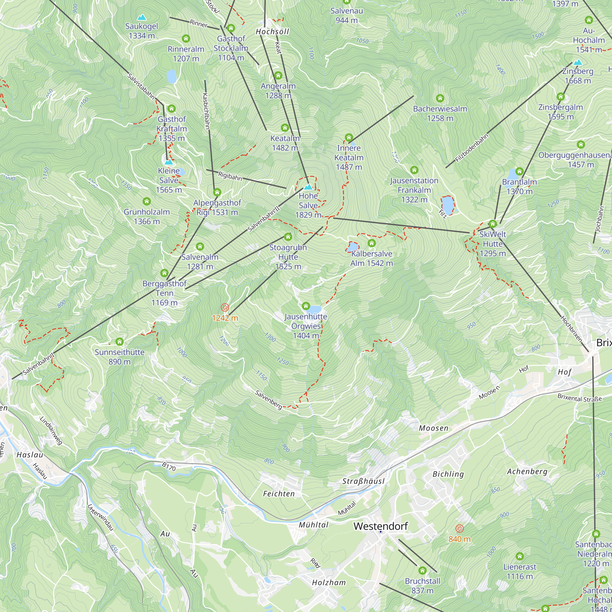 Jausenhütte Örgwies map