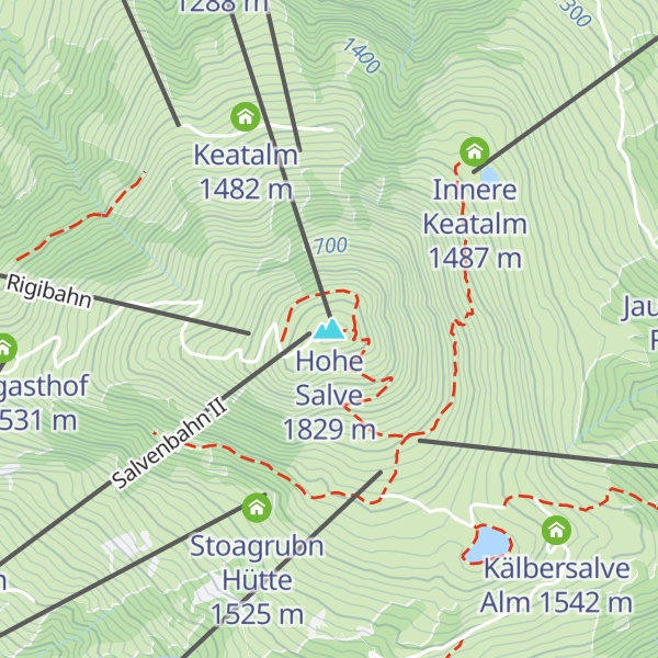 Map of Hohe Salve