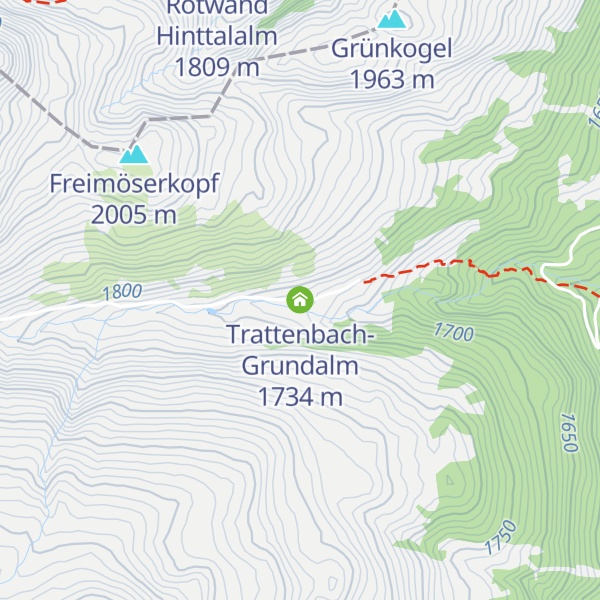Map of Trattenbach-Grundalm