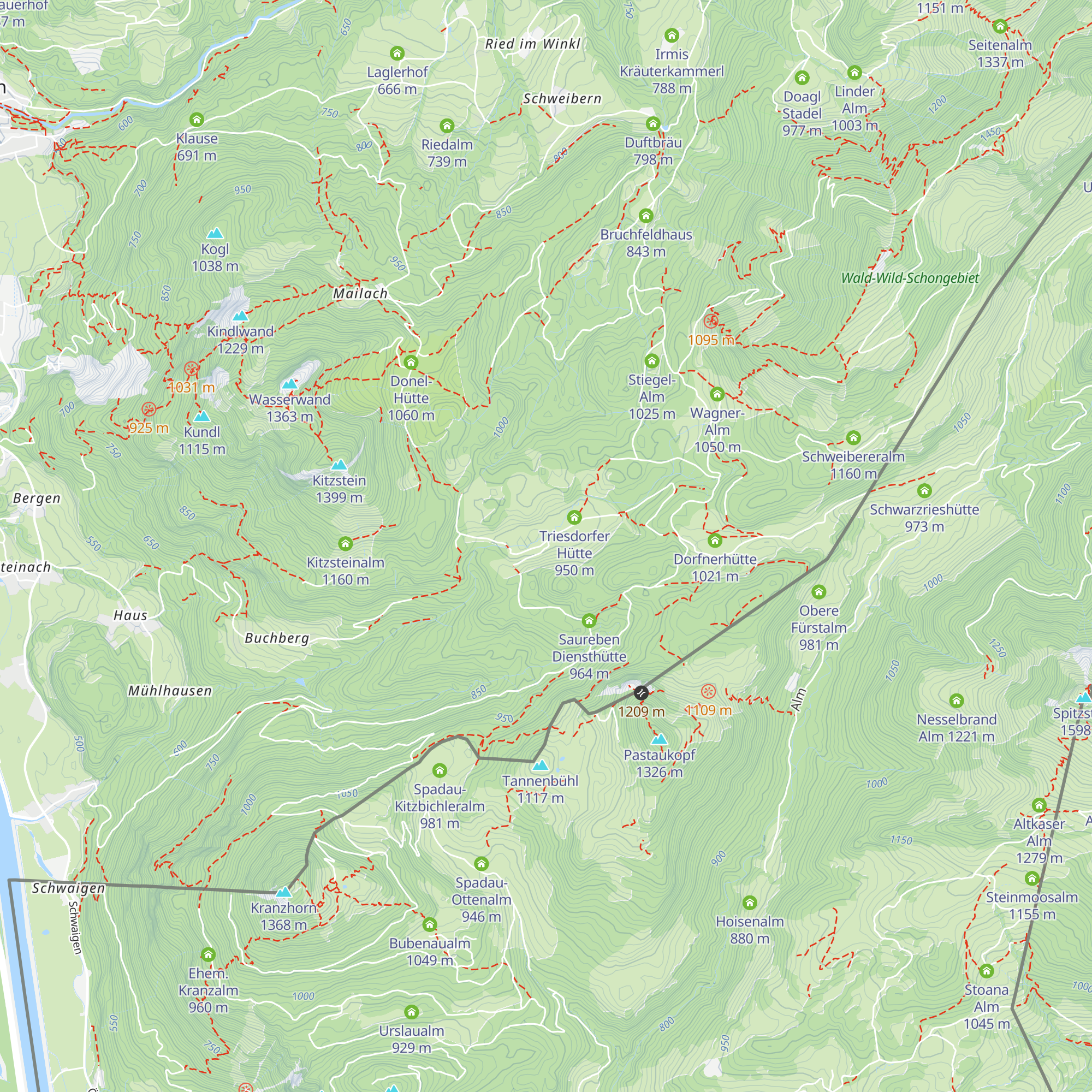Hammermeister Alm map