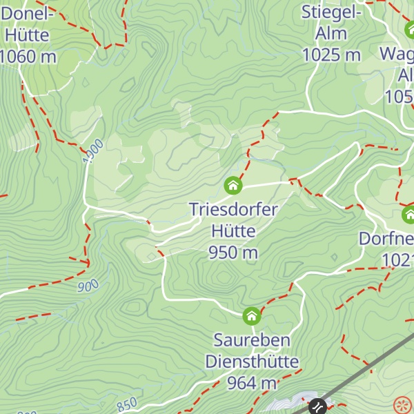 Map of Euzenauer Alm