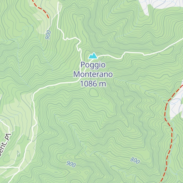 Map of Poggio Spine Cadute