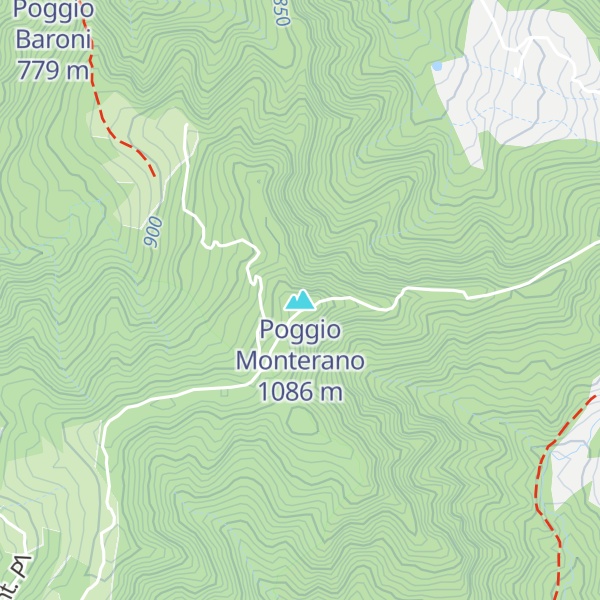 Map of Poggio Monterano