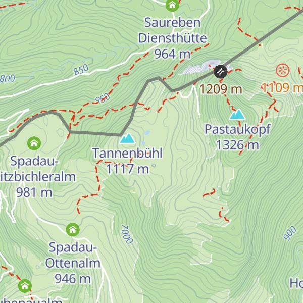 Map of Endfeldhütte