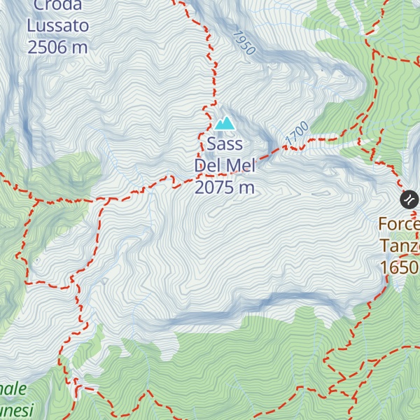 Map of Cima Tanzon