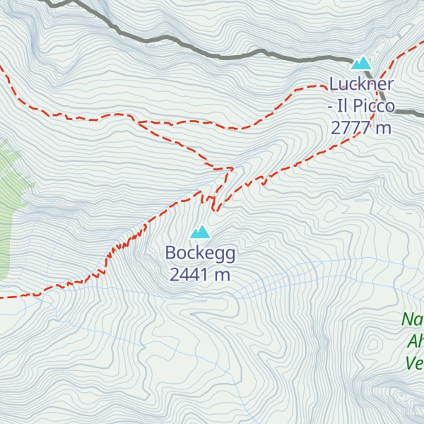 Map of Birnlückenhütte - Rifugio Brigata Tridentina