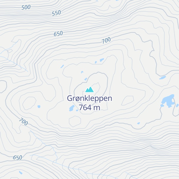 Map of Grønkleppen