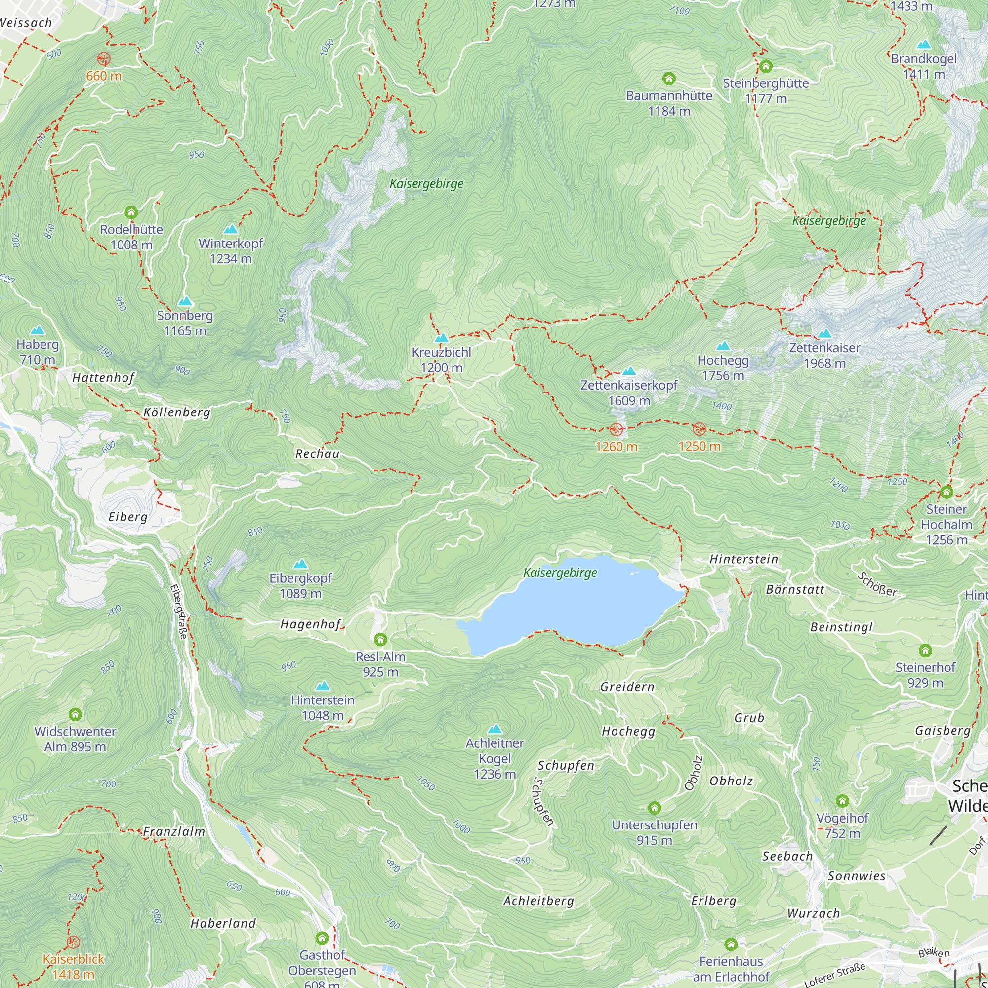 Hölzentalalm map