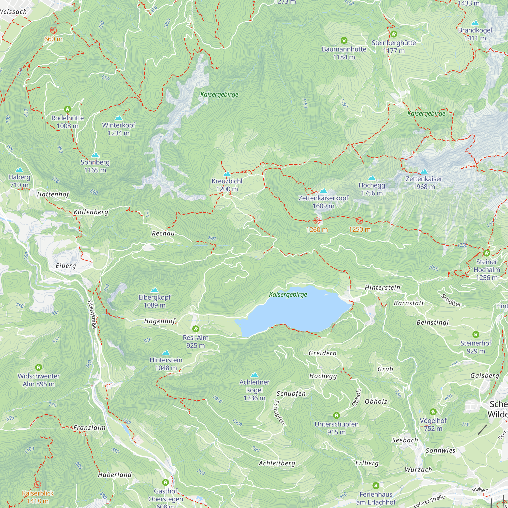 Hölzentalalm map