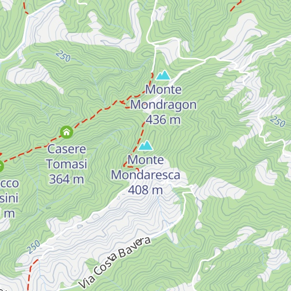 Map of Monte Mondaresca
