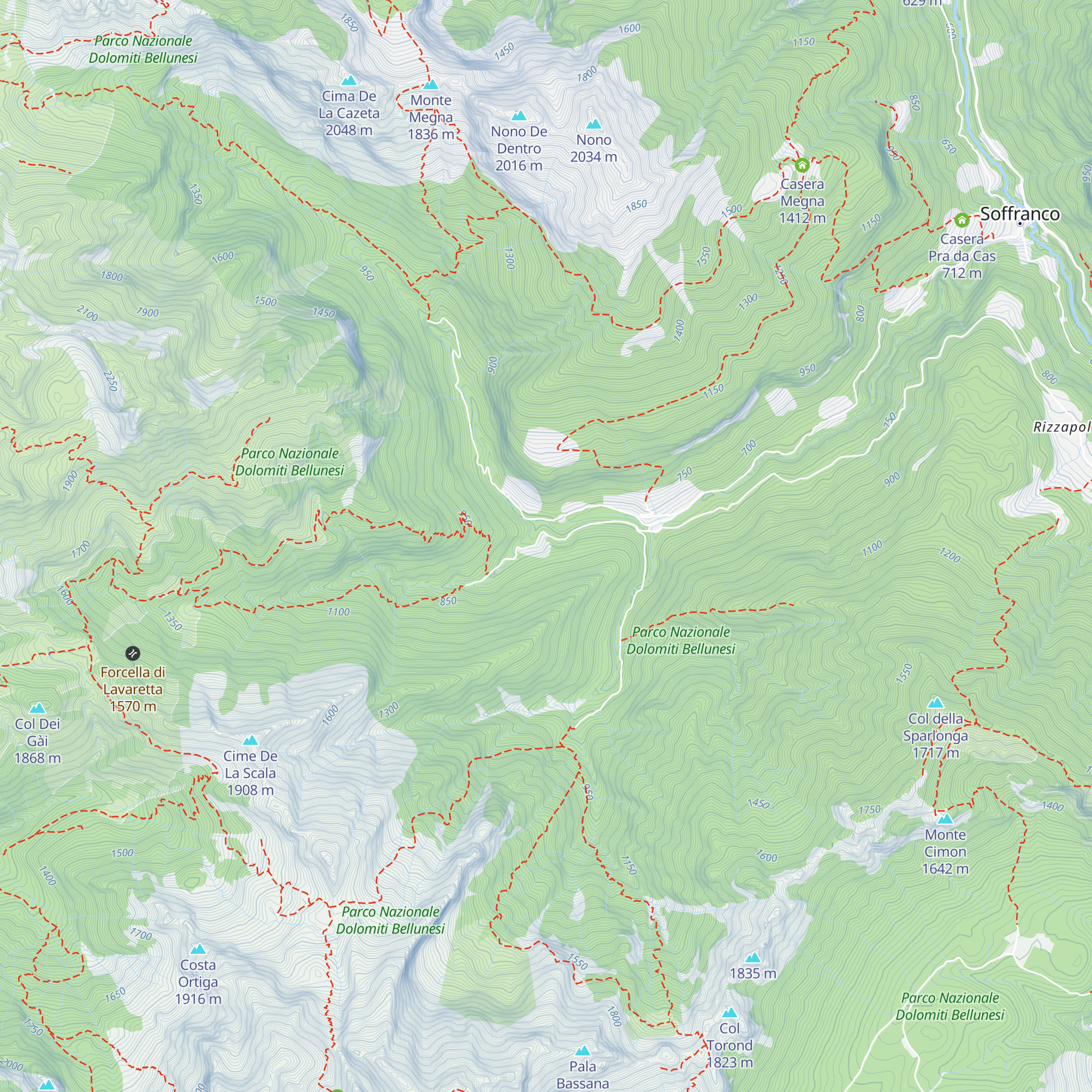 Casera Costa Granda map