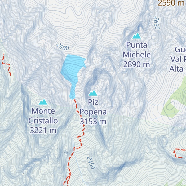 Map of Piz Popena