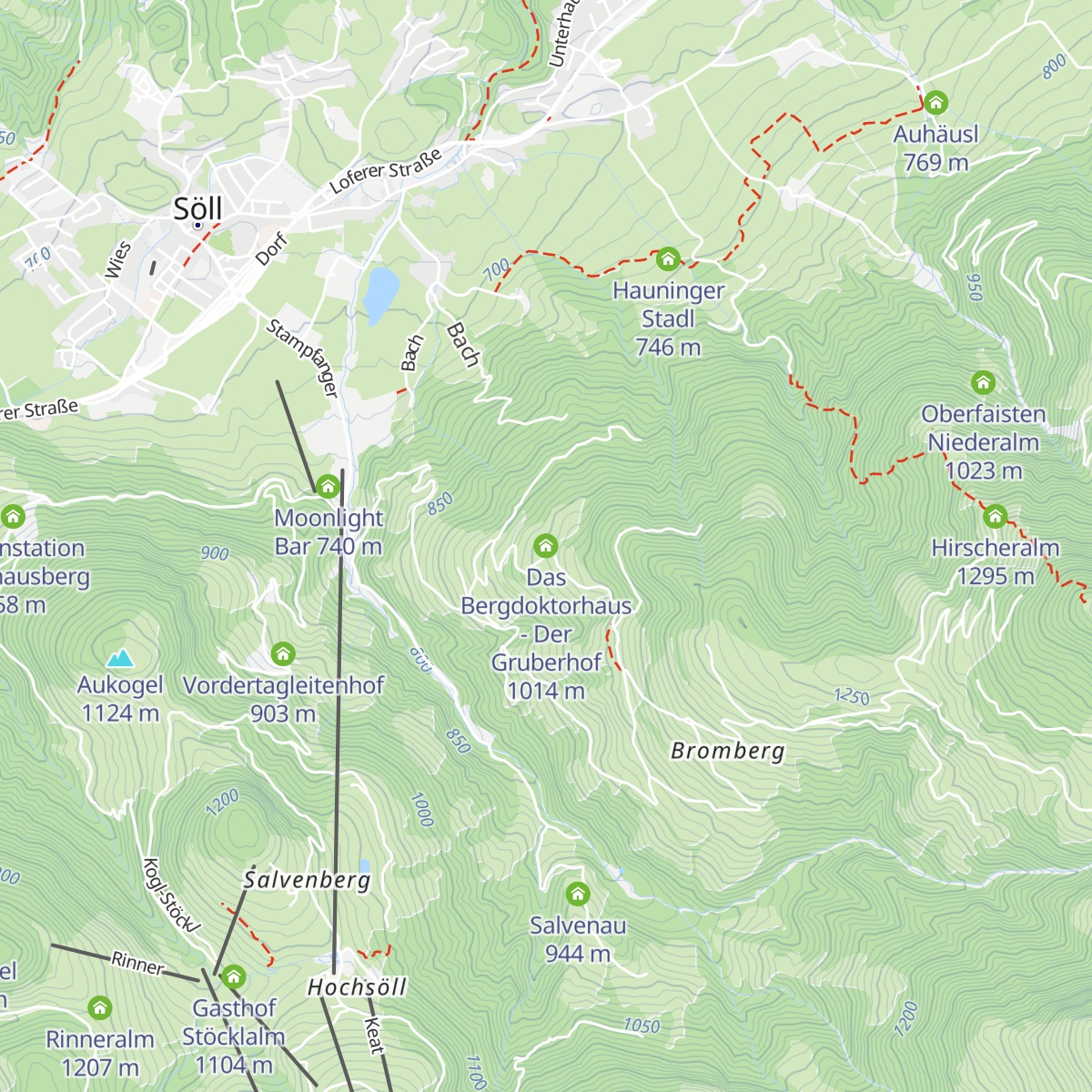 Das Bergdoktorhaus - Der Gruberhof map