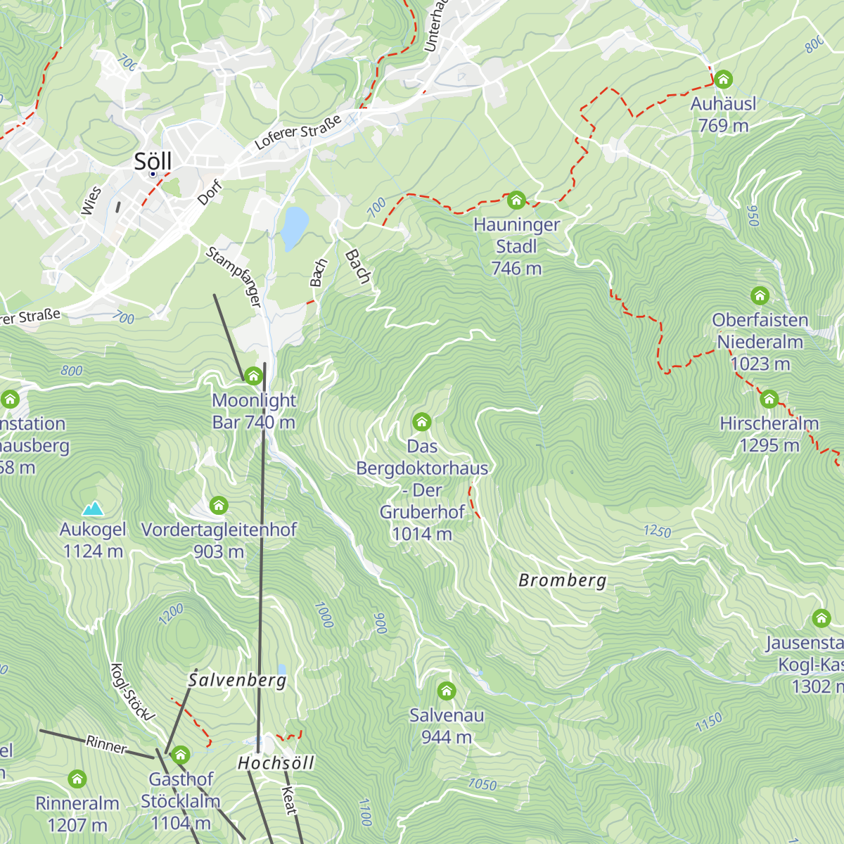 Das Bergdoktorhaus - Der Gruberhof map