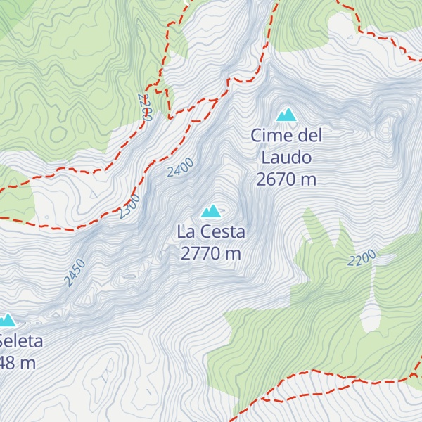 Map of La Cesta