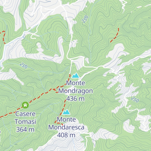 Map of Monte Mondragon